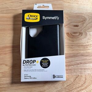 OtterBox Symmetry Series Black Case for Samsung Galaxy S23 Ultra